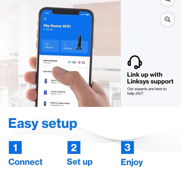 Linksys Arena 6 E7350 Ax1800 WiFi 6 Router Duel Band - Picture 10 of 12